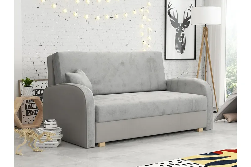 Denegal 2-sits Bäddsoffa Light grey/Dark grey - Møbler - Sofaer - Sovesofaer - 2 seters sovesofa