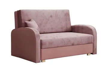Denegal 2-sits Bäddsoffa Light pink - Møbler - Sofaer - Sovesofaer - 2 seters sovesofa