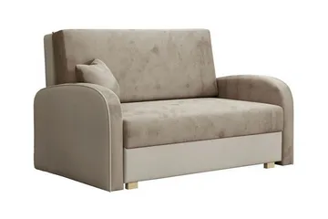 Denegal 2-sits Bäddsoffa NO_BRAND beige - Møbler - Sofaer - Sovesofaer - 2 seters sovesofa