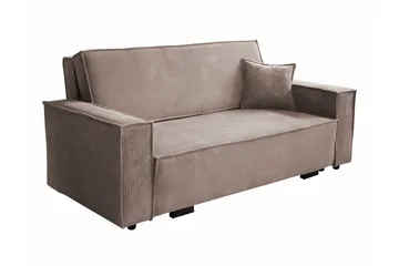 Denegal 2-sits Bäddsoffa NO_BRAND Brown - Møbler - Sofaer - Sovesofaer - 2 seters sovesofa