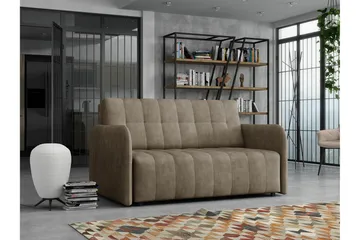 Denegal 2-sits Bäddsoffa NO_BRAND Brown - Møbler - Sofaer - Sovesofaer - 2 seters sovesofa
