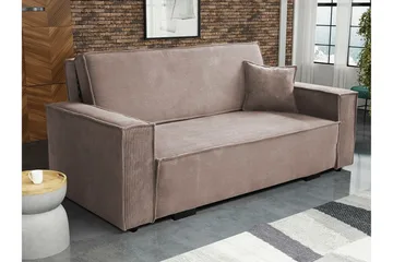 Denegal 2-sits Bäddsoffa NO_BRAND Brown - Møbler - Sofaer - Sovesofaer - 2 seters sovesofa
