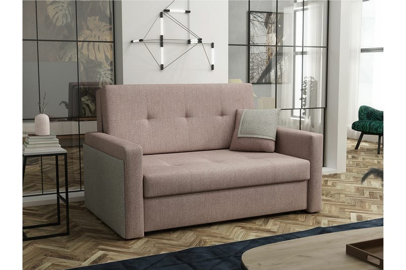 Denegal 2-sits Bäddsoffa NO_BRAND Brown - Møbler - Sofaer - Sovesofaer - 2 seters sovesofa
