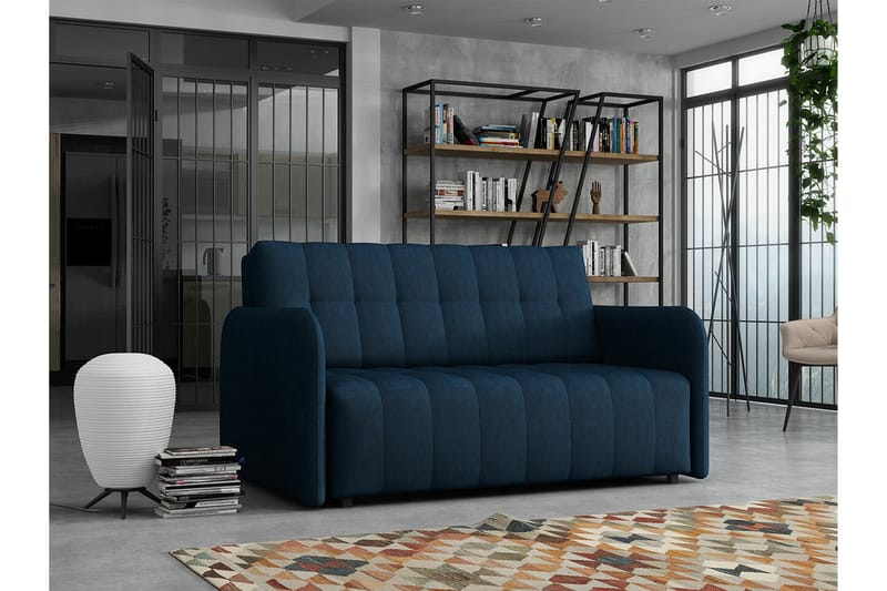 Denegal 2-sits Bäddsoffa NO_BRAND Dark blue - Møbler - Sofaer - Sovesofaer - 2 seters sovesofa