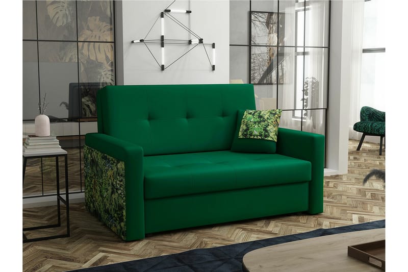 Denegal 2-sits Bäddsoffa NO_BRAND Dark green - Møbler - Sofaer - Sovesofaer - 2 seters sovesofa