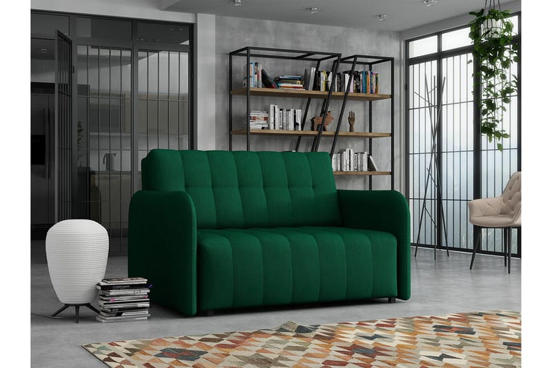 Denegal 2-sits Bäddsoffa NO_BRAND Dark green - Møbler - Sofaer - Sovesofaer - 2 seters sovesofa
