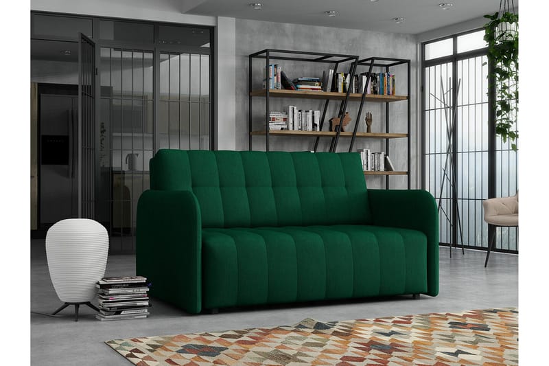 Denegal 2-sits Bäddsoffa NO_BRAND Dark green - Møbler - Sofaer - Sovesofaer - 2 seters sovesofa