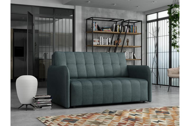 Denegal 2-sits Bäddsoffa NO_BRAND Dark grey - Møbler - Sofaer - Sovesofaer - 2 seters sovesofa