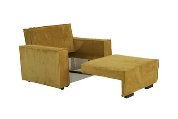 Denegal 2-sits Bäddsoffa NO_BRAND Dark yellow - Møbler - Sofaer - Sovesofaer - 2 seters sovesofa