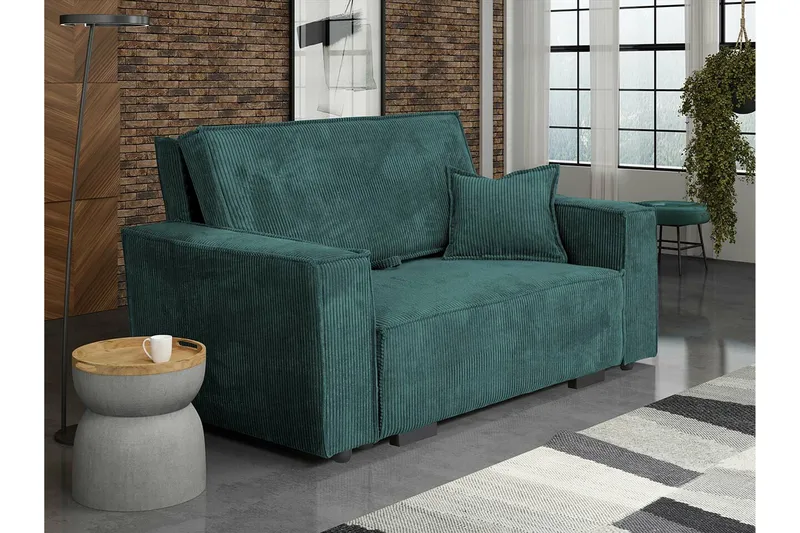 Denegal 2-sits Bäddsoffa NO_BRAND Green - Møbler - Sofaer - Sovesofaer - 2 seters sovesofa