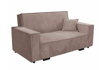 Denegal 2-sits Bäddsoffa NO_BRAND Light brown - Møbler - Sofaer - Sovesofaer - 2 seters sovesofa