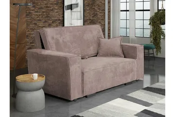 Denegal 2-sits Bäddsoffa NO_BRAND Light brown - Møbler - Sofaer - Sovesofaer - 2 seters sovesofa