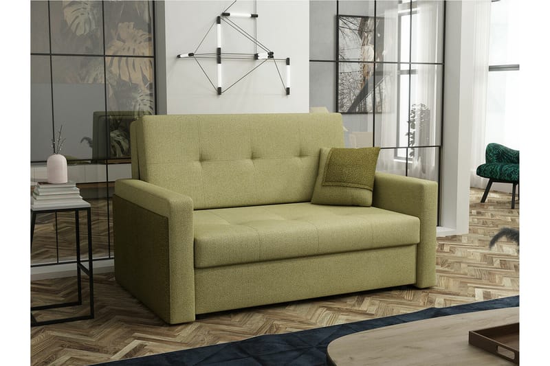 Denegal 2-sits Bäddsoffa NO_BRAND Light green - Møbler - Sofaer - Sovesofaer - 2 seters sovesofa