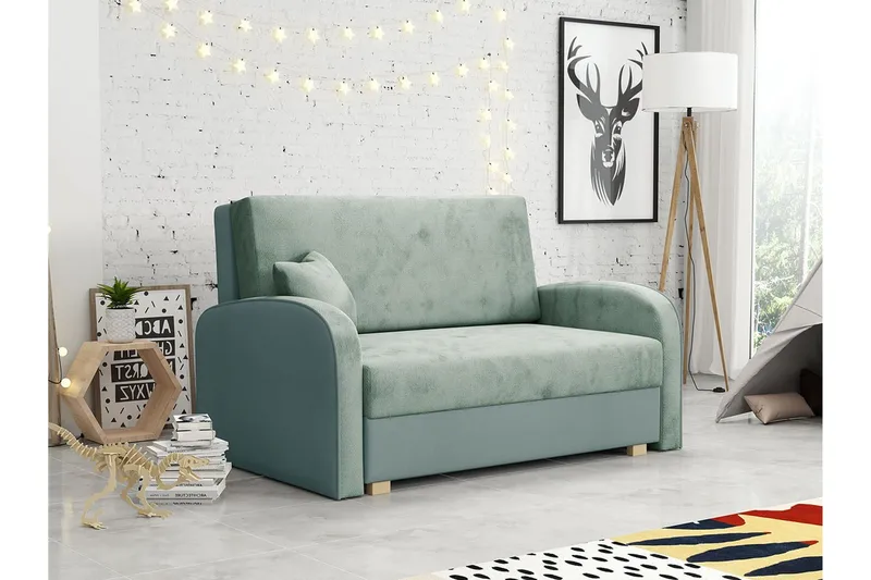 Denegal 2-sits Bäddsoffa NO_BRAND Light grey/Dark grey - Møbler - Sofaer - Sovesofaer - 2 seters sovesofa
