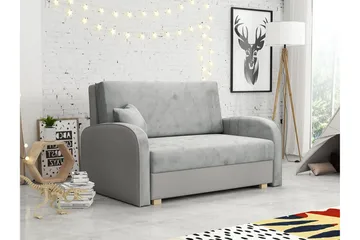Denegal 2-sits Bäddsoffa NO_BRAND Ljusgrå - Møbler - Sofaer - Sovesofaer - 2 seters sovesofa