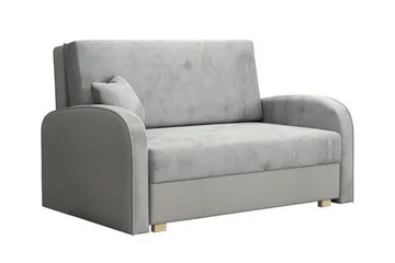 Denegal 2-sits Bäddsoffa NO_BRAND Ljusgrå - Møbler - Sofaer - Sovesofaer - 2 seters sovesofa