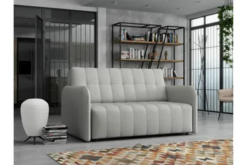 Denegal 2-sits Bäddsoffa NO_BRAND Ljusgrå - Møbler - Sofaer - Sovesofaer - 2 seters sovesofa