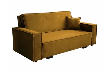 Denegal 2-sits Bäddsoffa NO_BRAND Yellow - Møbler - Sofaer - Sovesofaer - 2 seters sovesofa