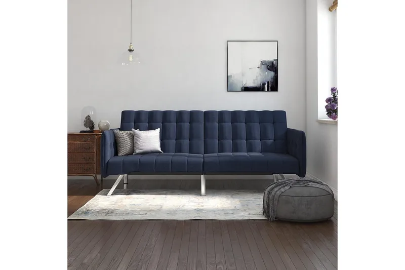 Emily Sovesofa Marineblå - Dorel Home - Møbler - Sofaer - Sovesofaer - 2 seters sovesofa