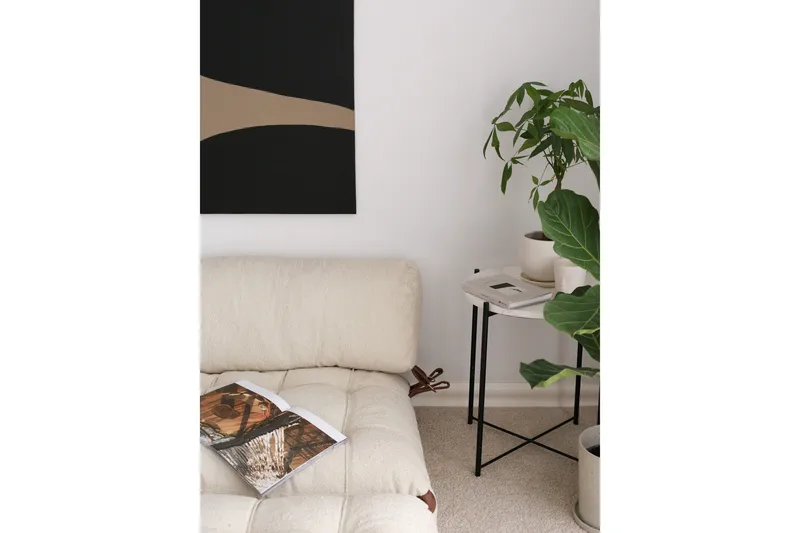 Fold Teddy Sovesofa Cream - Cream - Møbler - Sofaer - Sovesofaer - 2 seters sovesofa