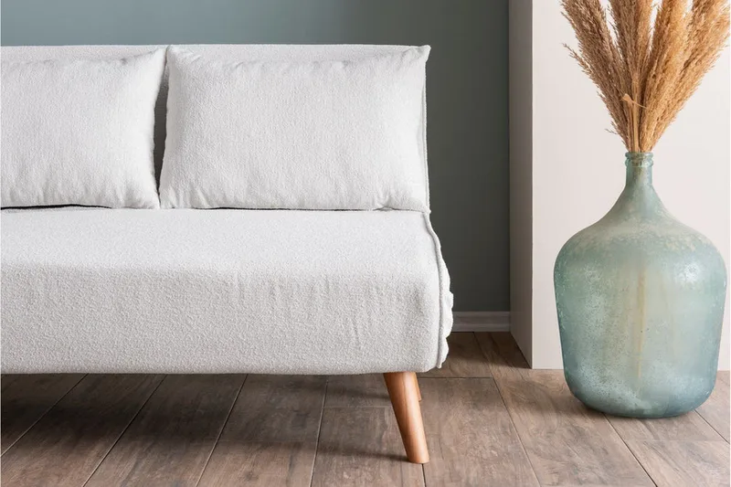 Folde Teddy Sovesofa 2-seter Cream - Cream - Møbler - Sofaer - Sovesofaer - 2 seters sovesofa