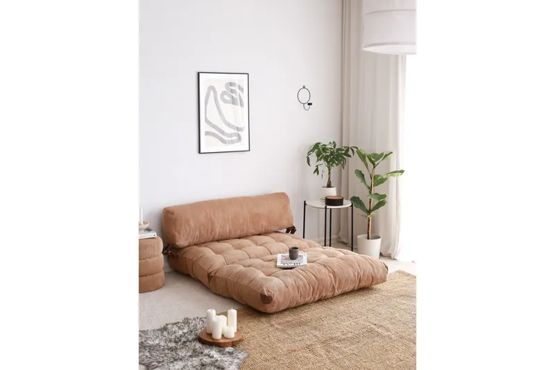 Foldy Sovesofa Camel - Camel - Møbler - Sofaer - Sovesofaer - 2 seters sovesofa