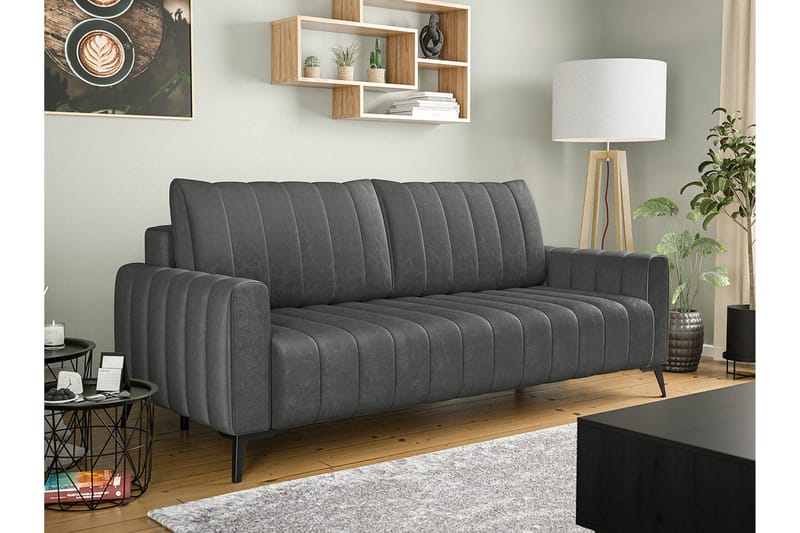 Graystone 2-sits Bäddsoffa Dark grey - Møbler - Sofaer - Sovesofaer - 2 seters sovesofa
