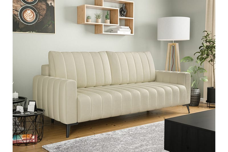 Graystone 2-sits Bäddsoffa NO_BRAND Beige/Light beige - Møbler - Sofaer - Sovesofaer - 2 seters sovesofa