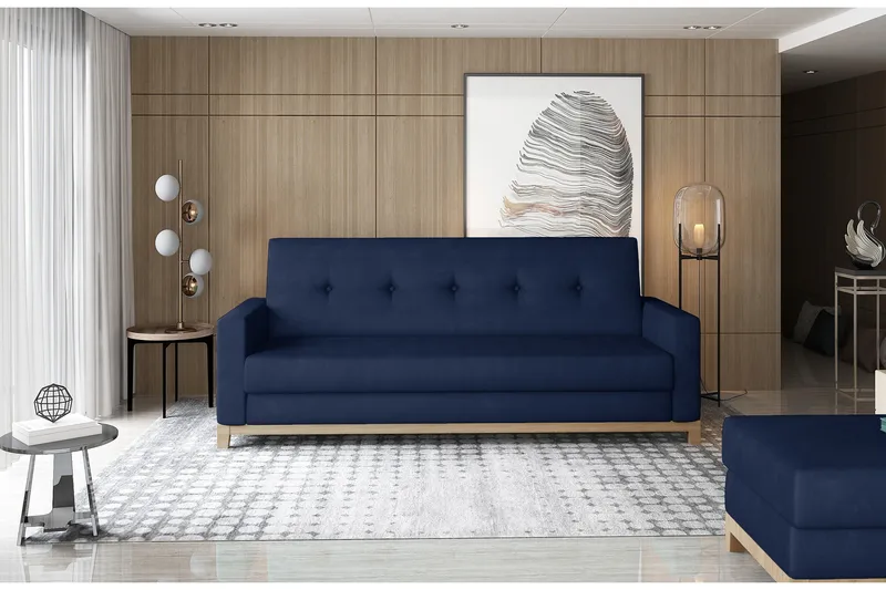 Iselene 2-seter Sovesofa, Blå