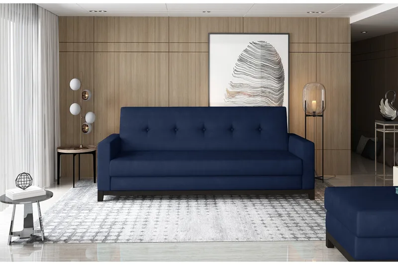 Iselene 2-seter Sovesofa - Blå - Møbler - Sofaer - Sovesofaer - 2 seters sovesofa