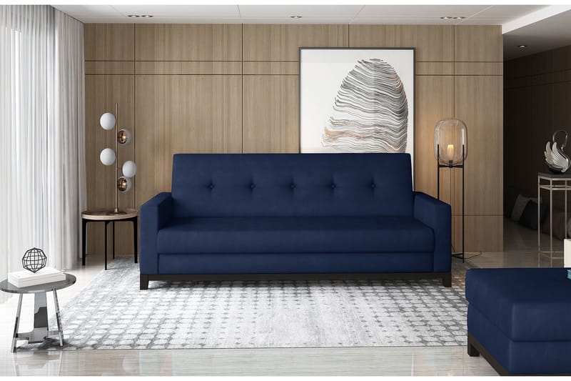 Iselene 2-seter Sovesofa - Blå - Møbler - Sofaer - Sovesofaer - 2 seters sovesofa