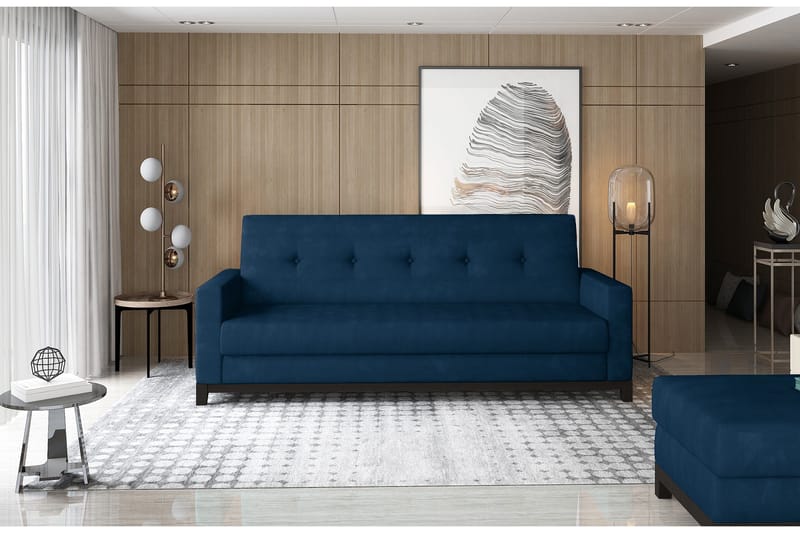 Iselene 2-seter Sovesofa, Blå