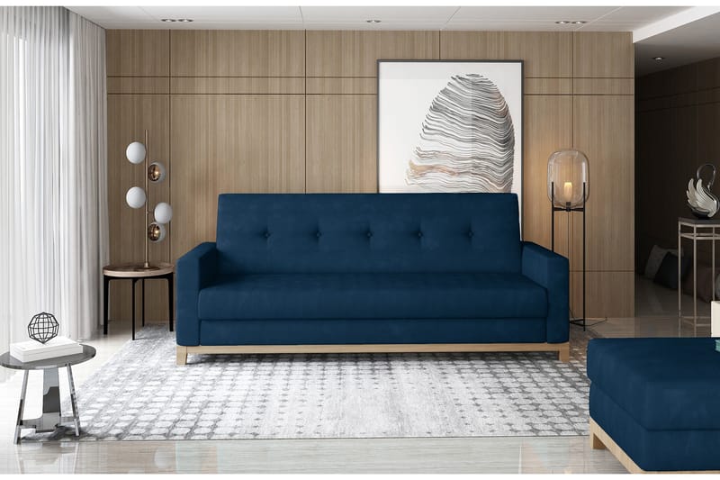 Iselene 2-seter Sovesofa, Blå