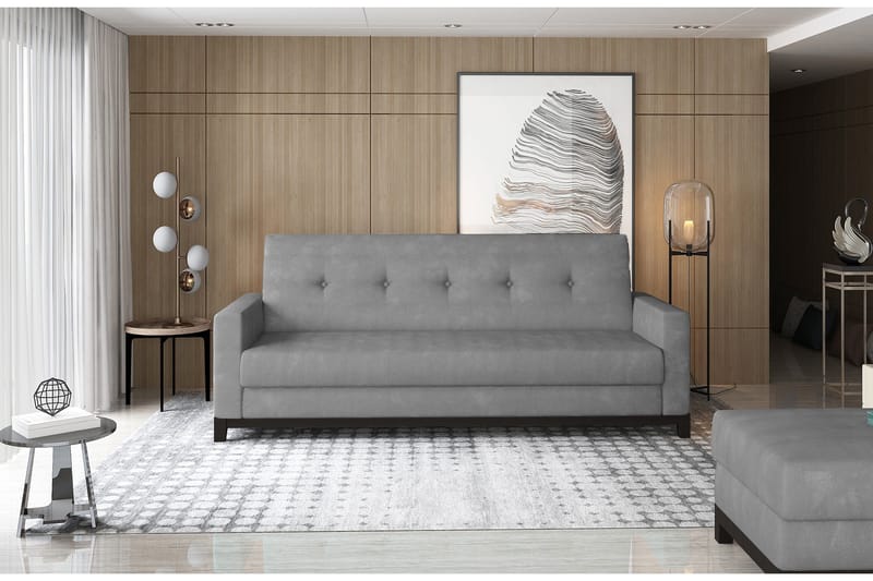 Iselene 2-seter Sovesofa, Grå