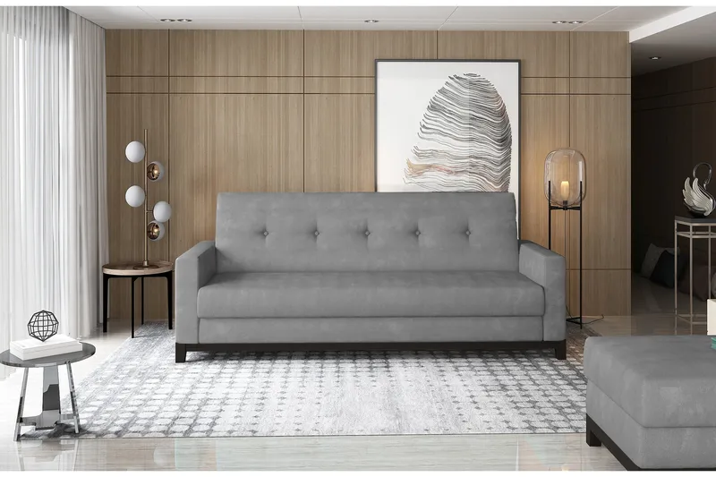 Iselene 2-seter Sovesofa - Grå - Møbler - Sofaer - Sovesofaer - 2 seters sovesofa