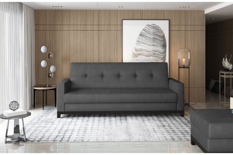 Iselene 2-seter Sovesofa - Grå - Møbler - Sofaer - Sovesofaer - 2 seters sovesofa