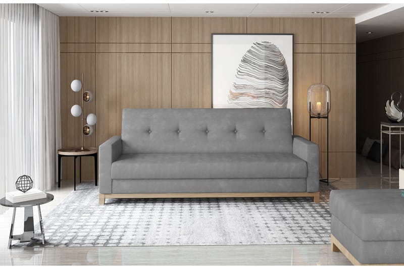 Iselene 2-seter Sovesofa, Grå