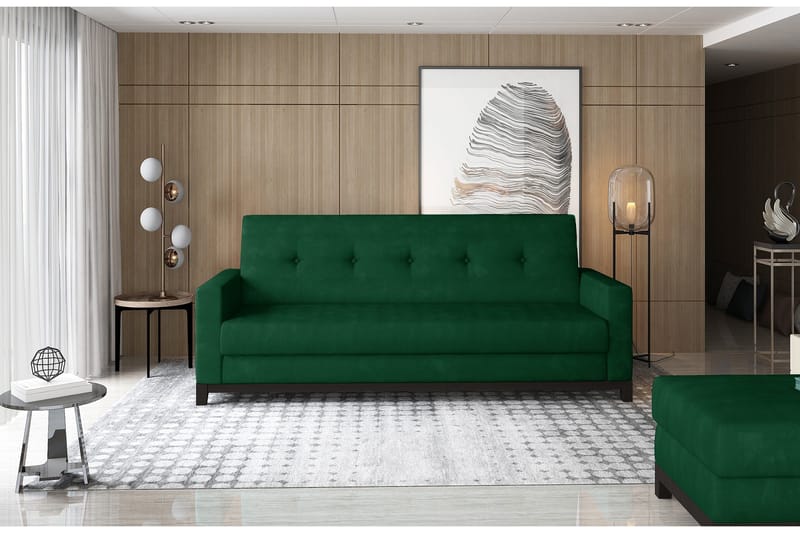 Iselene 2-seter Sovesofa, Grønn
