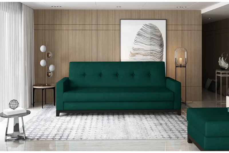 Iselene 2-seter Sovesofa, Grønn