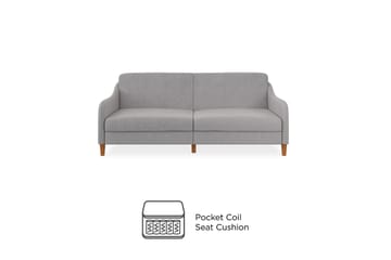 Jasper 2-seters Sovesofa Lysegrå - Dorel Home - Møbler - Sofaer - Sovesofaer - 2 seters sovesofa