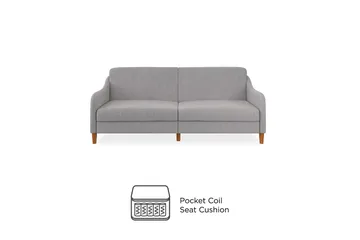 Jasper 2-seters Sovesofa Lysegrå - Dorel Home - Møbler - Sofaer - Sovesofaer - 2 seters sovesofa