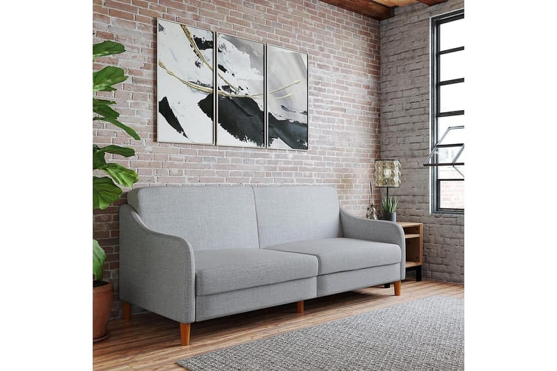 Jasper 2-seters Sovesofa Lysegrå - Dorel Home - Møbler - Sofaer - Sovesofaer - 2 seters sovesofa