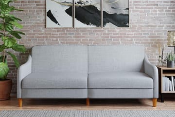 Jasper 2-seters Sovesofa Lysegrå - Dorel Home - Møbler - Sofaer - Sovesofaer - 2 seters sovesofa