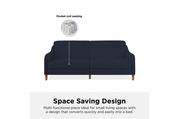 Jasper 2-seters Sovesofa Marineblå - Dorel Home - Møbler - Sofaer - Sovesofaer - 2 seters sovesofa