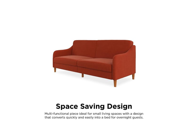 2-seters Sovesofa Jasper Oransje - Dorel Home - 2 seters sovesofa