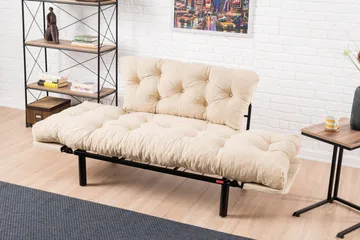 Jenica Sovesofa 2-seter - Beige - Møbler - Sofaer - Sovesofaer - 2 seters sovesofa