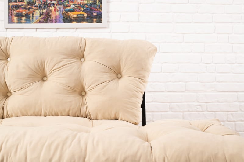 Jenica Sovesofa 2-seter - Beige - Møbler - Sofaer - Sovesofaer - 2 seters sovesofa