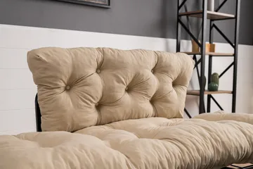 Jenica Sovesofa 2-seter - Beige - Møbler - Sofaer - Sovesofaer - 2 seters sovesofa
