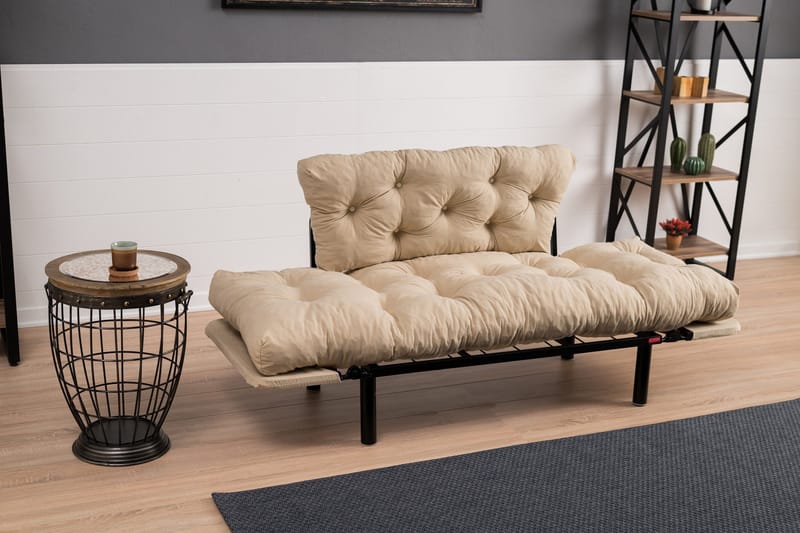 Jenica Sovesofa 2-seter - Beige - Møbler - Sofaer - Sovesofaer - 2 seters sovesofa