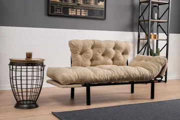 Jenica Sovesofa 2-seter - Beige - Møbler - Sofaer - Sovesofaer - 2 seters sovesofa